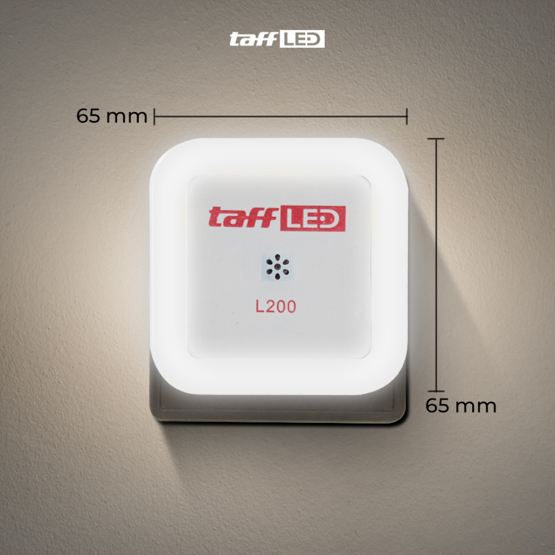 Gambar produk TaffLED Lampu Tidur LED EU Plug Sensor Cahaya Cool White 250V 0.5W - L200