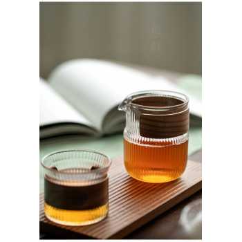 Gambar produk QIXAN Gelas Pitcher Teh Borosilicate Tea Divider Fair Cup 300ml - XZ-300