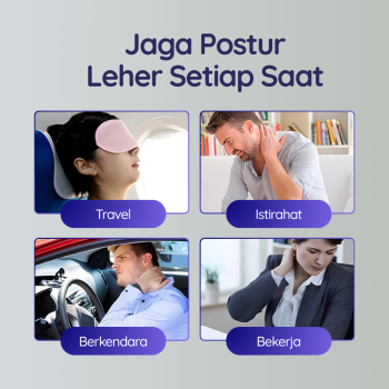 Gambar produk Urijk Bantal Leher Travel Angin 360 Support Inflatable Neck Pillow - M1345
