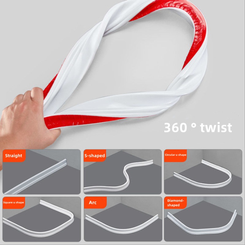 Gambar produk LEENKEA Water Stopper Bathroom Wastafel Karet Penahan Air 2.8cm 2M - LK28CM