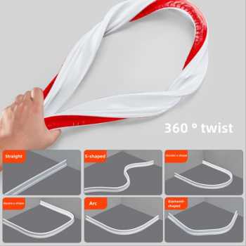 Gambar produk LEENKEA Water Stopper Bathroom Wastafel Karet Penahan Air 2.8cm 2M - LK28CM