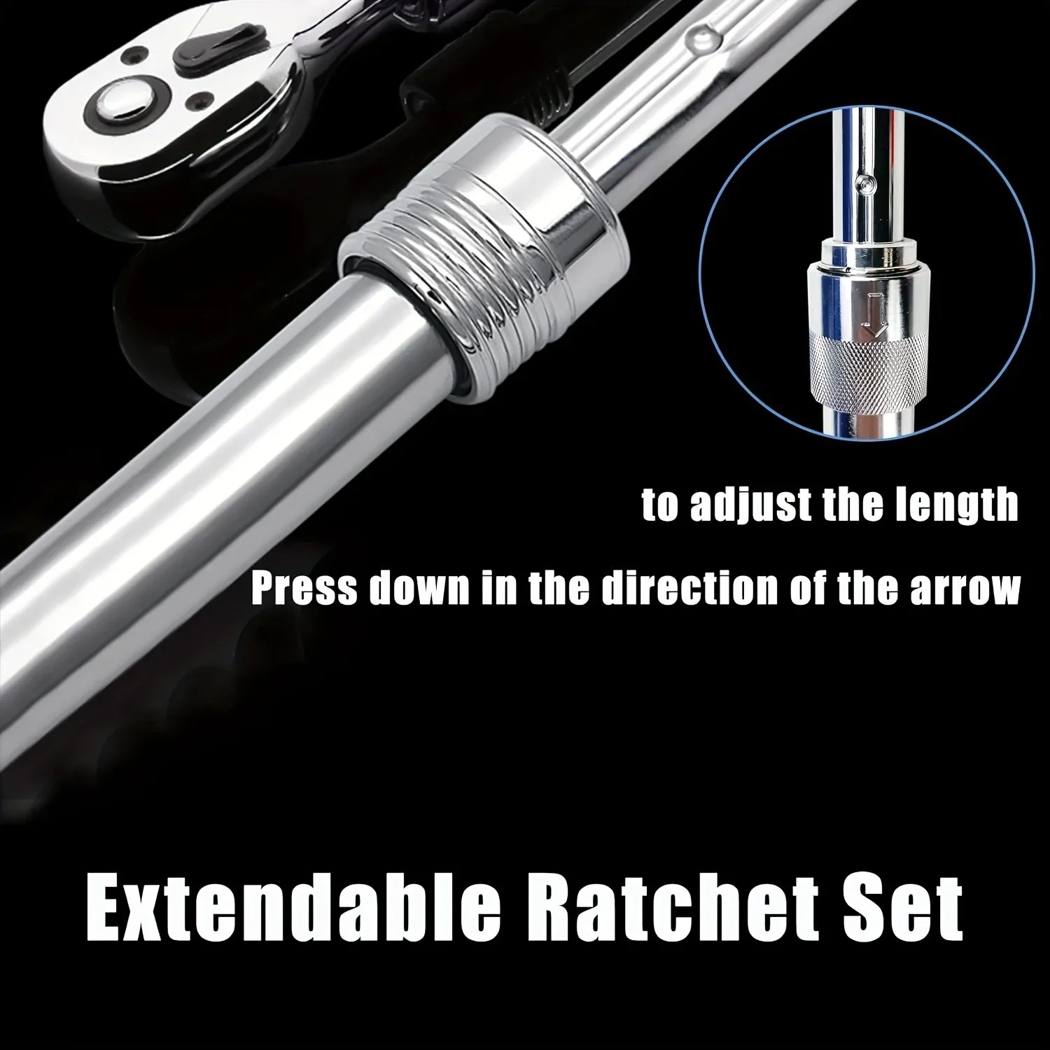 Gambar produk NIUXIANG Set Kunci Shock Ratchet Wrench 1/4 Handle Drive CR-V 29 PCS - TK-8152
