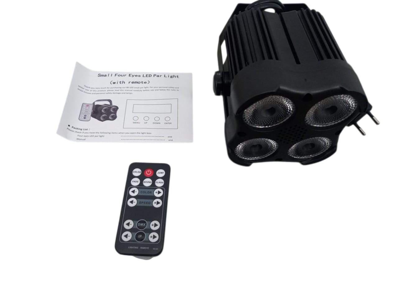 Gambar produk VOKTRO Lampu Sorot Panggung Indoor LED 4in1 RGBW Party with Remote - VT25