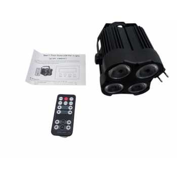 Gambar produk VOKTRO Lampu Sorot Panggung Indoor LED 4in1 RGBW Party with Remote - VT25
