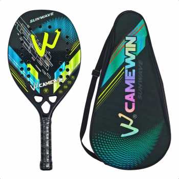 Gambar produk CAMEWIN Raket Padel Round 3K Carbon Fiber 2.2cm Thickness 320g - 4009