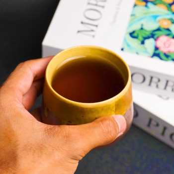 Gambar produk FLAMBE Gelas Keramik Kopi Teh Vintage Japanese Style Ceramic Cup 200ml - FB014