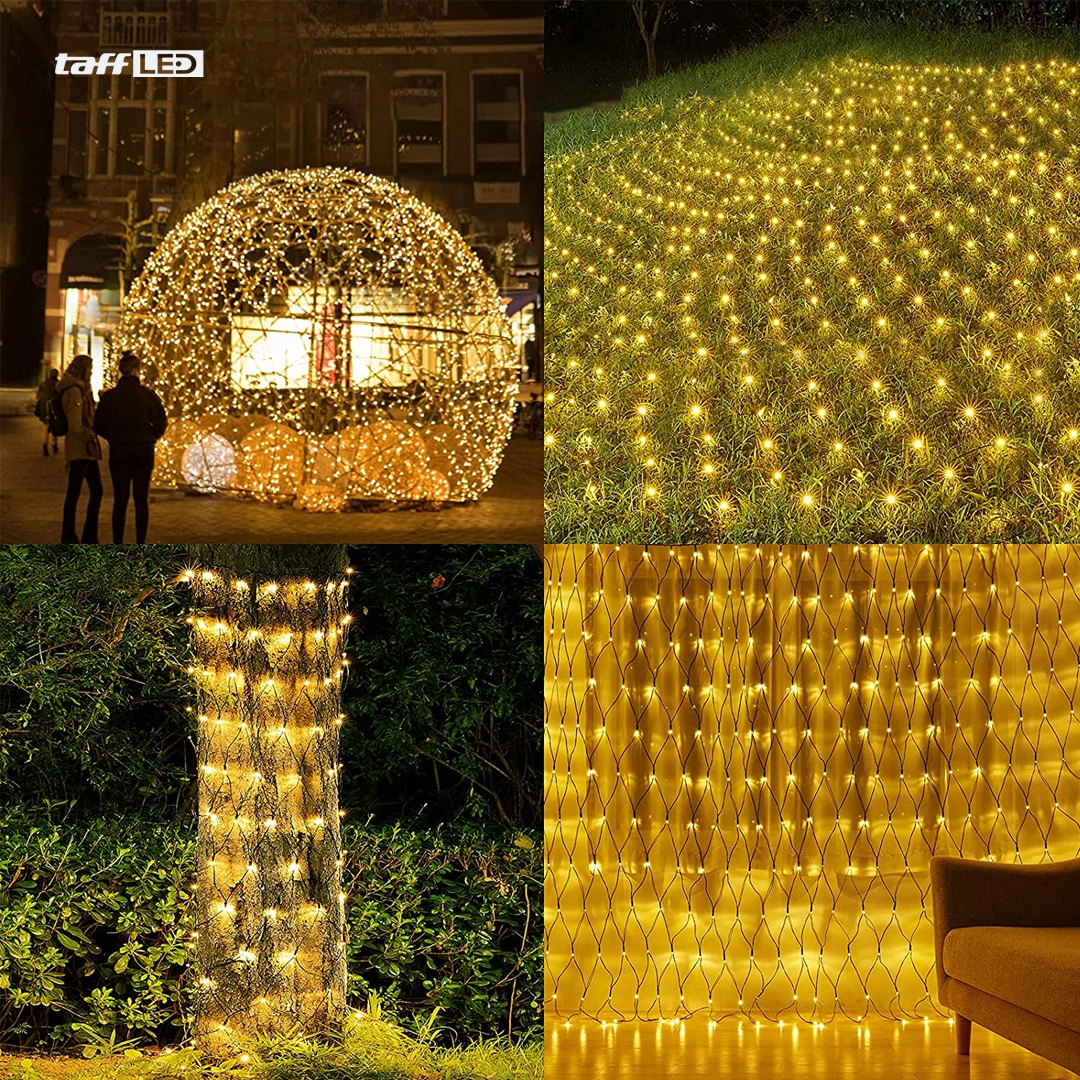 Gambar produk TaffLED Lampu Hias Jaring String Lights Decoration EU Plug 1.5x1.5M - EK-04