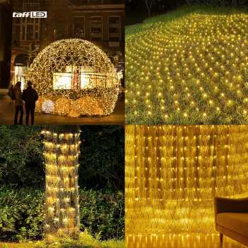 Gambar produk TaffLED Lampu Hias Jaring String Lights Decoration EU Plug 1.5x1.5M - EK-04