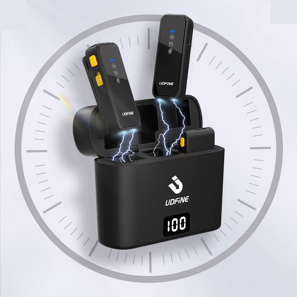 Gambar produk Udfine Mikrofon Wireless Lavalier Microphone Type C Lightning 2.4Hz - Mic Lite