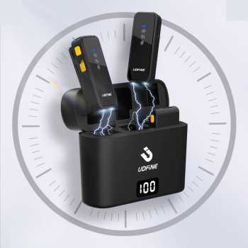Gambar produk Udfine Mikrofon Wireless Lavalier Microphone Type C Lightning 2.4Hz - Mic Lite