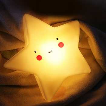 Gambar produk FGHGF Lampu Tidur LED Anak Karakter Lucu 1W Bintang - FGH01