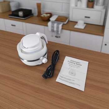 Gambar produk FMA Mini Portable Stainless Steel Folding Travel Kettle 600ml - HY-01