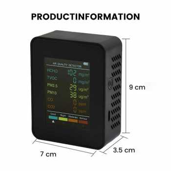 Gambar produk KKMOON Tester Kualitas Udara Air Quality Detector 6in1 1200mAh - H8 Plus