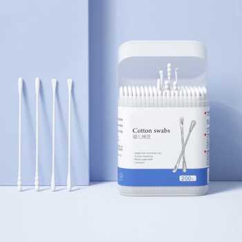 BTX Cotton Swab Korek Kuping Double Headed Baby Ear Boogers 200 PCS - INU129