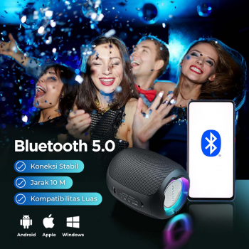Gambar produk ZEALOT Speaker Bluetooth Portable HiFi Stereo TWS RGB IPX7 10W - S53
