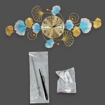Gambar produk TaffHOME Jam Dinding Besi Elegan Ginkgo Biloba Silent Movement 91.5cm Horizontal - 2221C