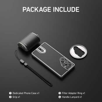 Gambar produk TELESIN Handle Selfie Grip Phone Shutter for Samsung S25 Ultra - P5-MCS-01-TSX