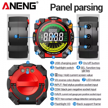 Gambar produk ANENG Digital Multimeter Voltage Resistance Meter 6000 Count - 626