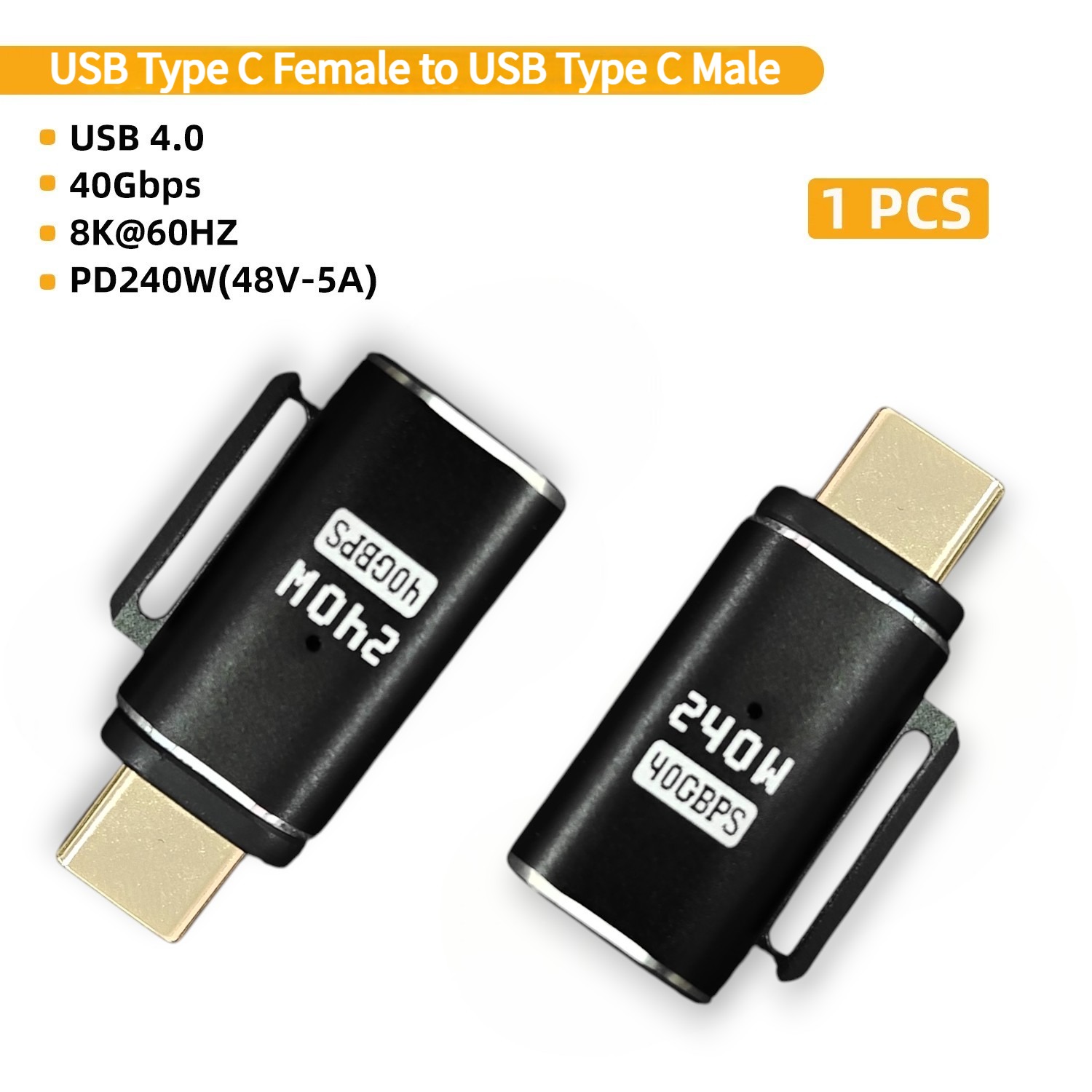 Gambar produk Anera OTG USB Type C 4.0 N52 Magnetic Adaptor 8K 60Hz 40Gbps 240W - A1F35