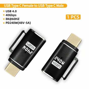 Anera OTG USB Type C 4.0 N52 Magnetic Adaptor 8K 60Hz 40Gbps 240W - A1F35