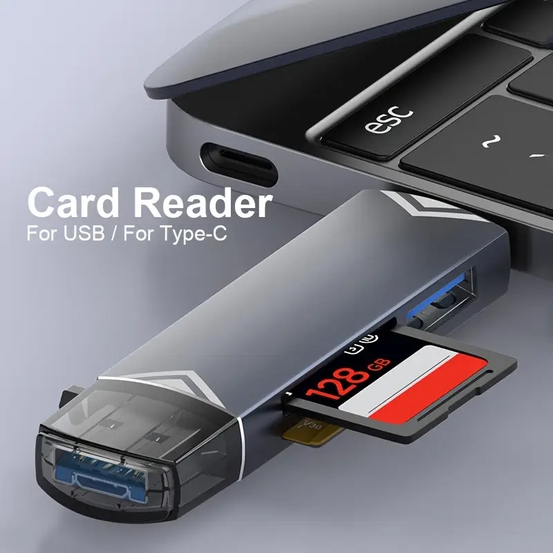 Gambar produk ZXX Card Reader 6in1 Type C USB 3.0 OTG MicroSD - Z61