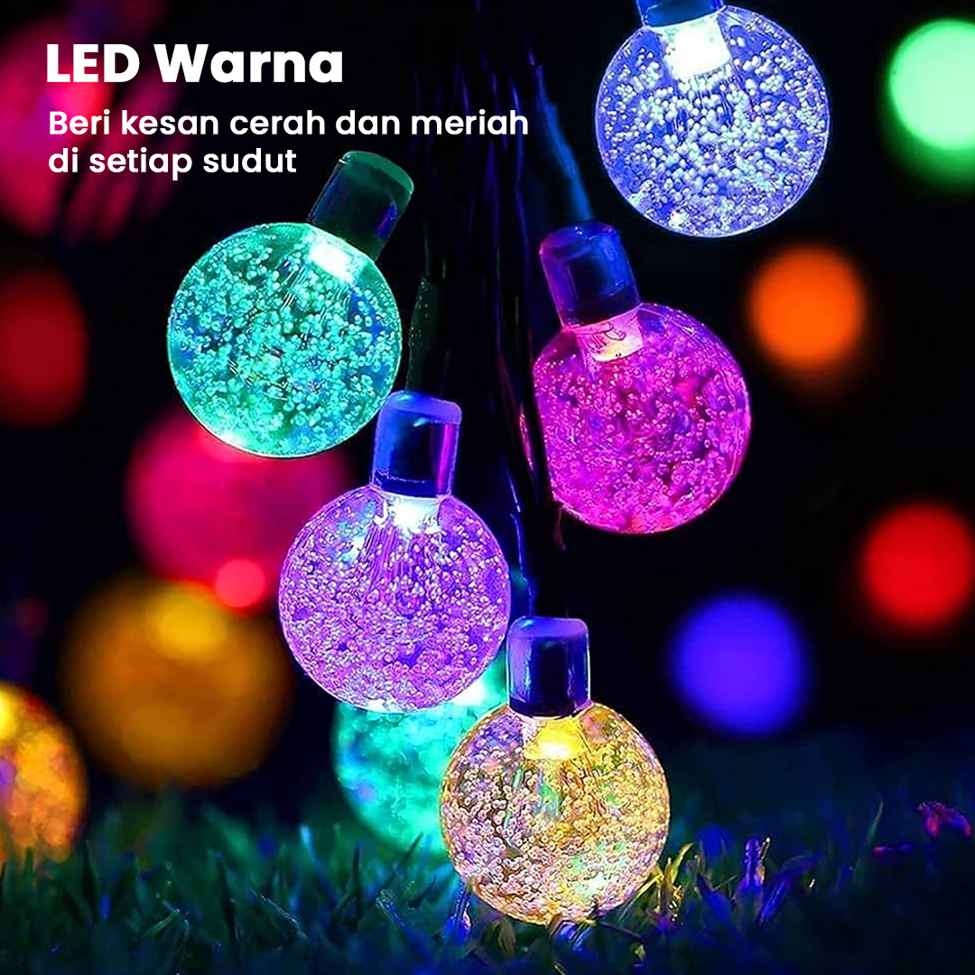 Gambar produk MUFAVA Lampu Hias String Lights Solar Panel 50 LED 7M - S32