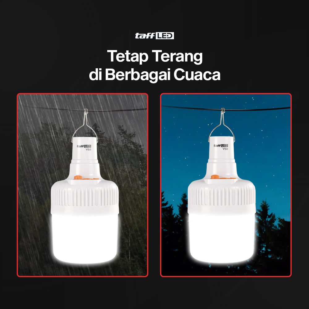 Gambar produk TaffLED Lampu LED Camping Gantung Waterproof Natural White 50W - V-50