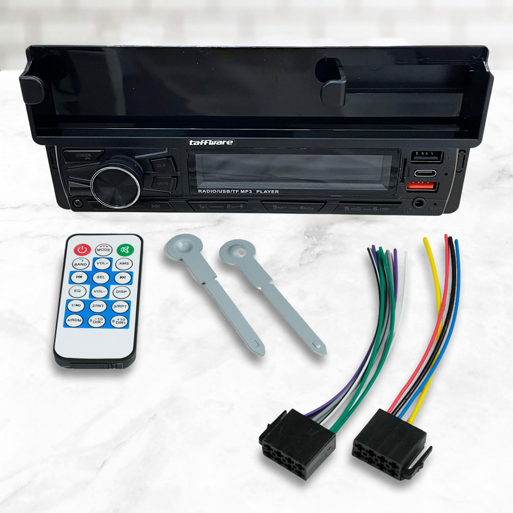 Gambar produk Taffware Tape Mobil MP3 Player Bluetooth USB ISO with Phone Holder - HL82
