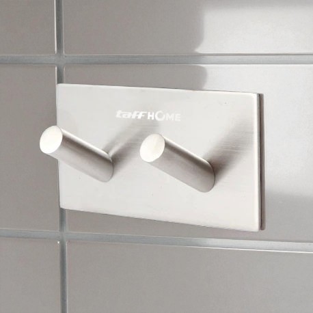 Gambar produk TaffHOME Gantungan Dinding Kapstok Hook 2 Hanger - MT30
