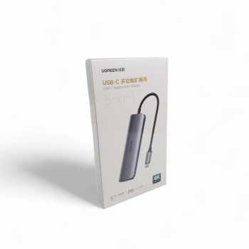 Gambar produk UGREEN USB Hub Type C 3.0 Adapter 5in1 USB Type C USB 3.0 HDMI PD 100W - CM136