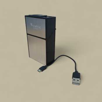 Gambar produk Firetric FOCUS Kotak Rokok 20 Slot dengan Korek Elektrik Plasma - JD-YH093