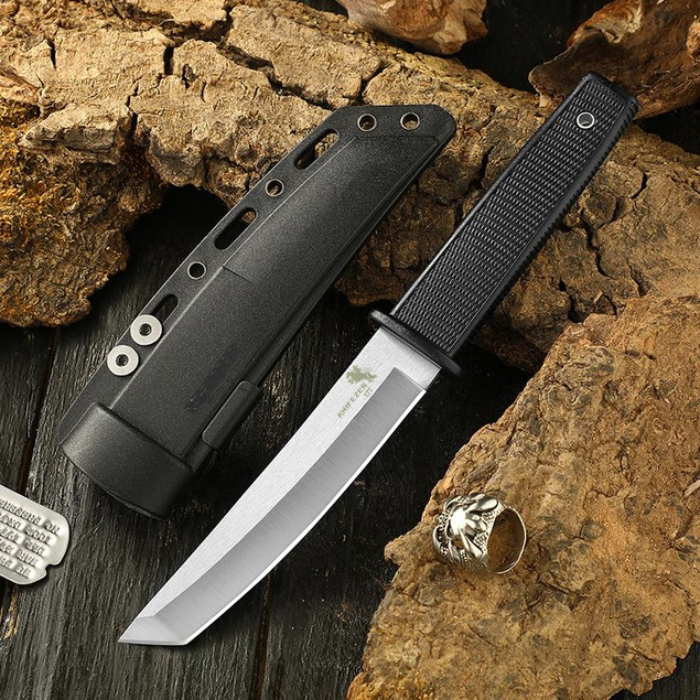 Gambar produk KNIFEZER Pisau Self Defense Knife Survival Tool ColdSteel Straight - 17T