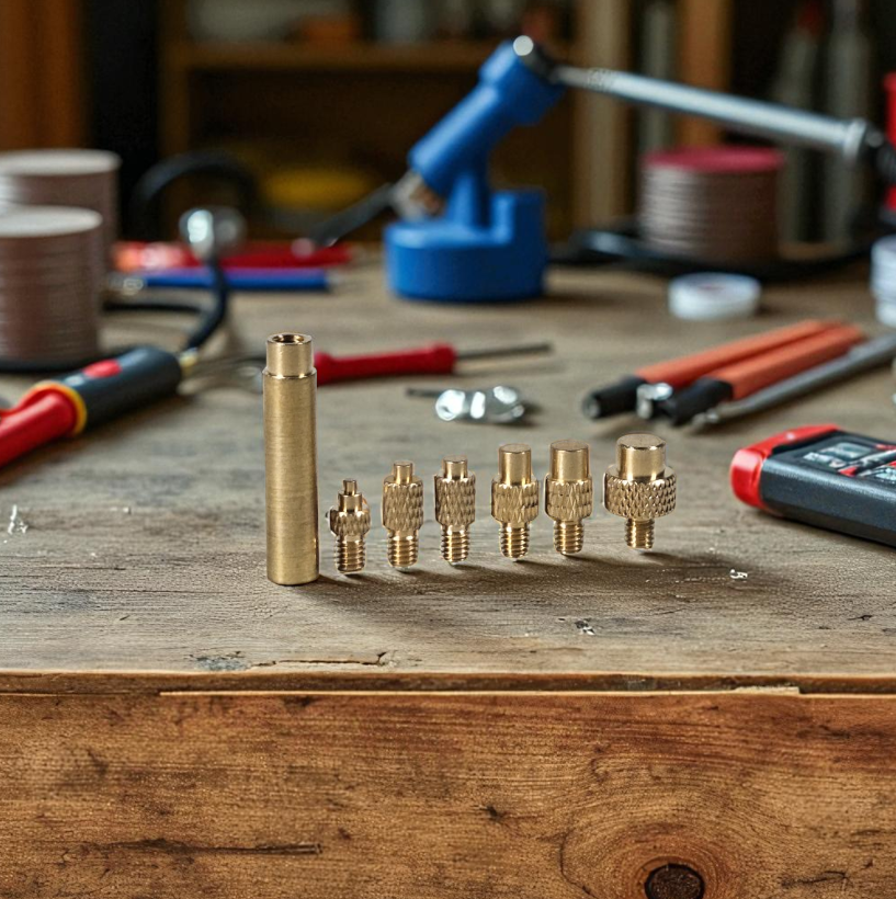 Gambar produk TOAIOT Set Mata Solder Kuningan Iron Tip Brass Insert Nut Kit - TA801