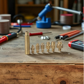 TOAIOT Set Mata Solder Kuningan Iron Tip Brass Insert Nut Kit - TA801