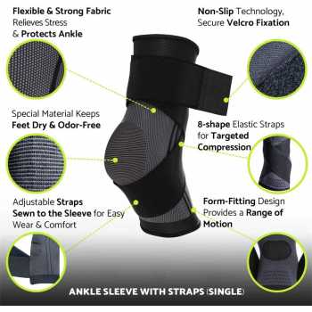 Gambar produk TaffSPORT Penyangga Engkel Sport Ankle Support Brace XL 1 PCS - J6223