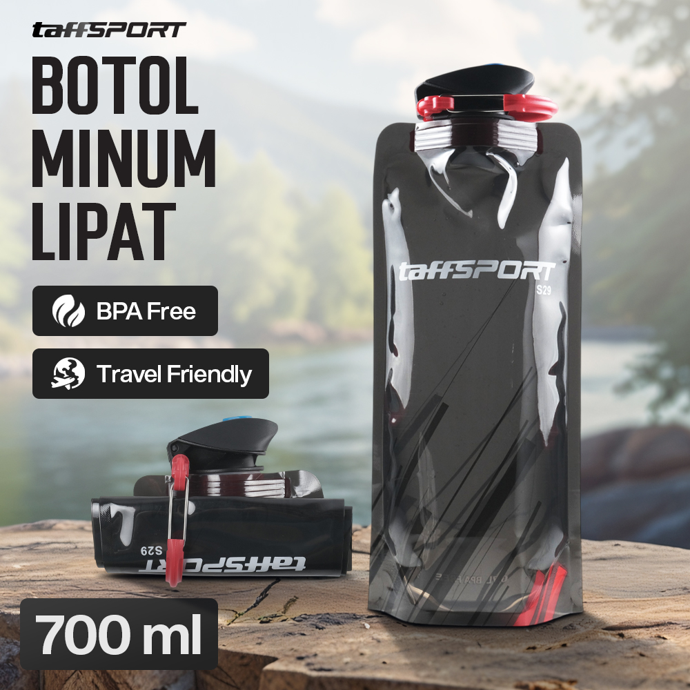 Gambar produk TaffSPORT Botol Minum Lipat Camping Hiking Drinking Bottle 700ml - S29