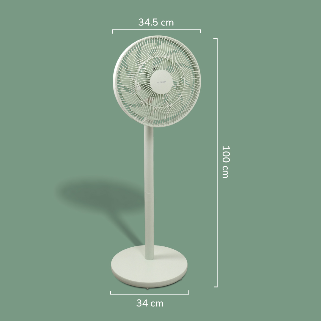 Gambar produk QCOOKER Kipas Angin Lantai Floor Fan Multi Angle Swing - QD0217