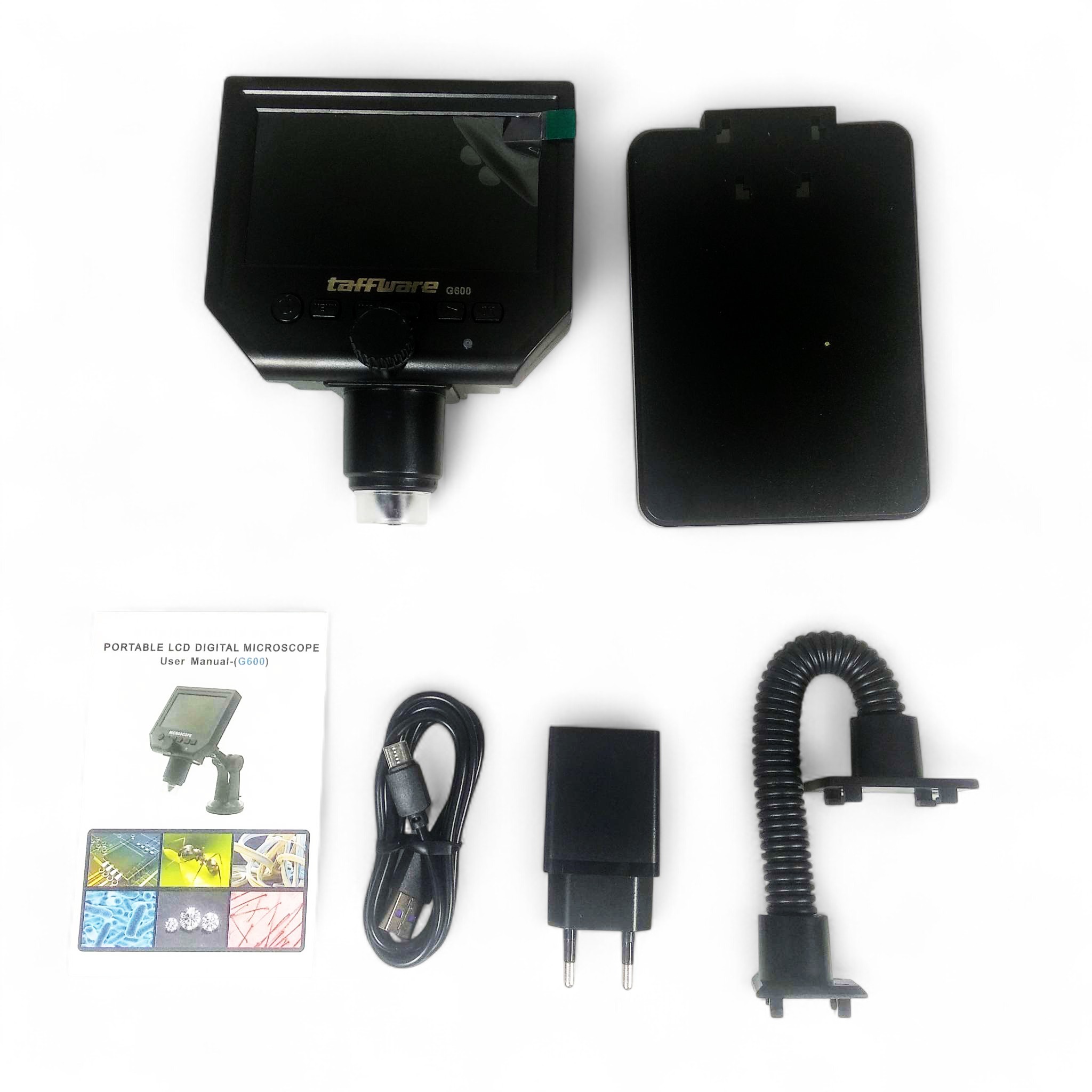 Gambar produk Taffware Mikroskop Digital 3.6MP 600X with Monitor and Fleksibel Stand - G600