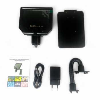 Gambar produk Taffware Mikroskop Digital 3.6MP 600X with Monitor and Fleksibel Stand - G600