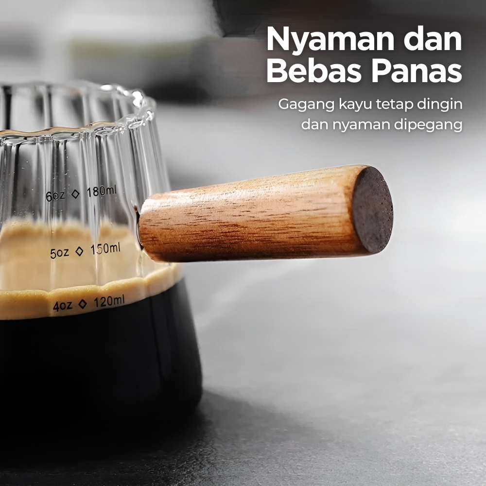 Gambar produk One Two Cups Gelas Takar Kopi Espresso Shot Measuring Cup 180ml - KM18