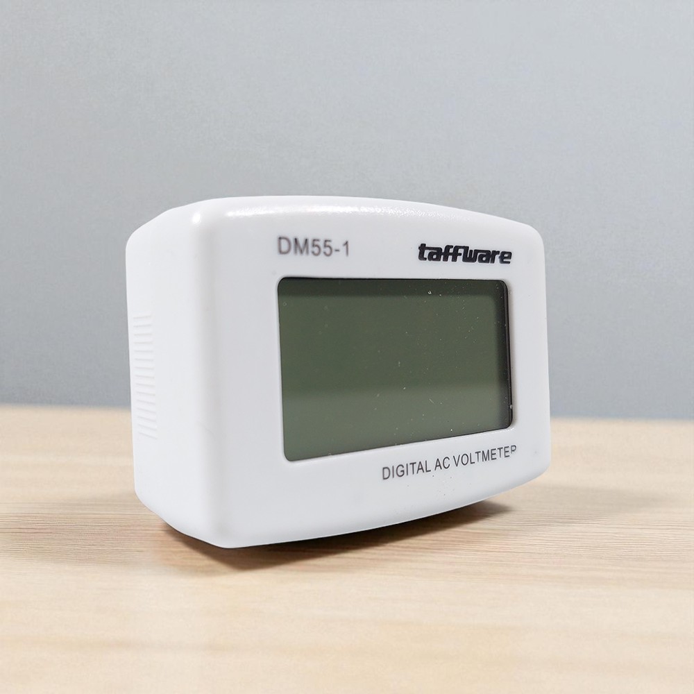 Gambar produk Taffware Alat Pengukur Listrik Voltmeter Digital AC EU Plug 110-300V - DM55-1