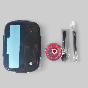 Gambar produk UPORS Kotak Makan Anti Tumpah Stainless Steel Lunch Box 4 Grid 1.5L - UP4