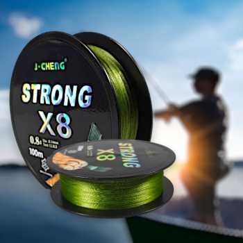 J-Cheng Senar Tali Pancing 8 Braided PE Fishing Line 100M - JC4188
