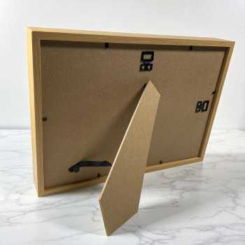 Gambar produk YIXUE Bingkai Foto Ornamen Minimalist Wooden Shadow Box Stand 3D A4 - YE5
