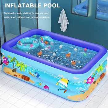 Gambar produk Intime Kolam Baby Bath Bathtub Portable Inflatable 118 x 87 x 35 cm - INU152