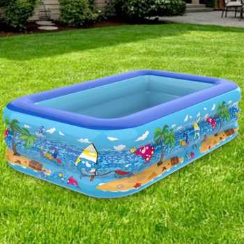 Intime Kolam Baby Bath Bathtub Portable Inflatable 118 x 87 x 35 cm - INU152