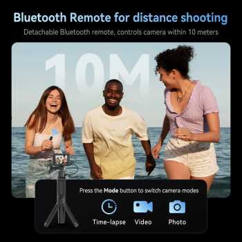 Gambar produk TELESIN Tripod Kamera Aksi Tongsis Monopod Power Bank Bluetooth Remote - S1-CSS-01-TGP