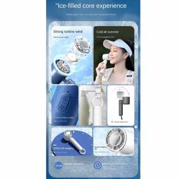 Gambar produk COOLIT Kipas Mini Portable Handheld Fan Cold Compress 3 Speed 2000mAh - P-106