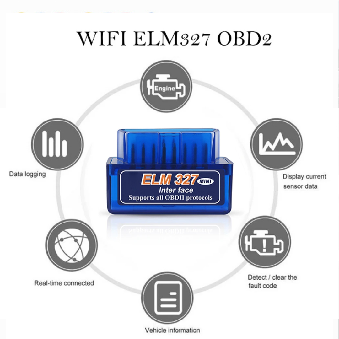 Gambar produk Super MINI Bluetooth OBD2 V2.1 Automotive Test Tool - ELM327
