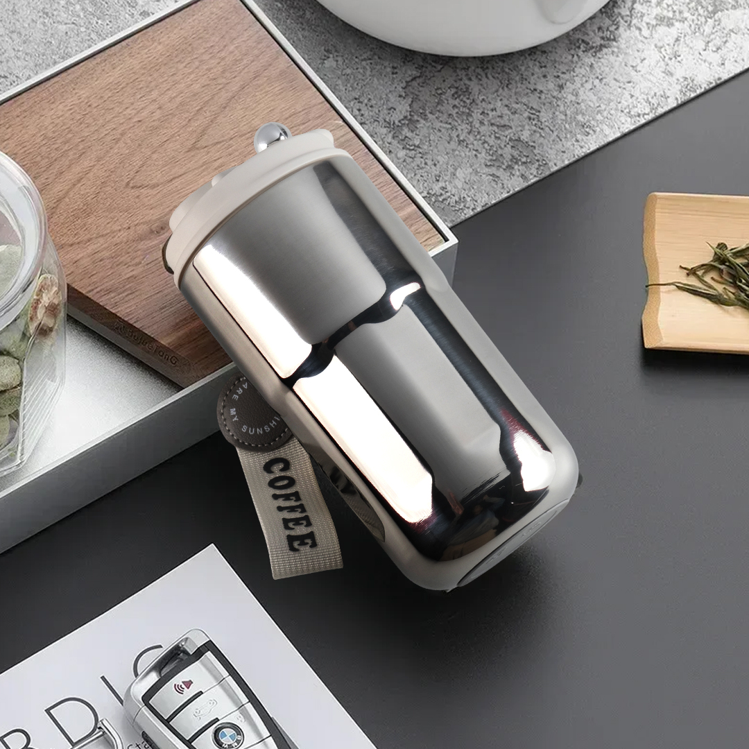 Gambar produk YAMS Botol Minum Termos Tumbler Suhu LCD Display Stainless Steel 420ml - HC-451